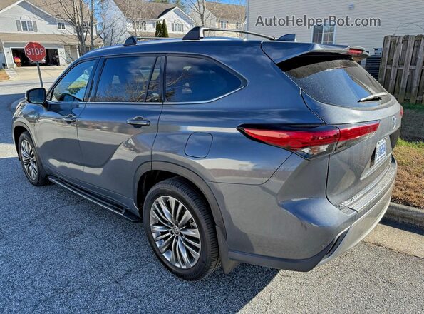 5TDEBRCH1MS032013 2021 TOYOTA HIGHLANDER HYBRID Серый Передняя правая четверть