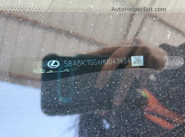 58ABK1GG4HU043454 2017 LEXUS ES Silver 