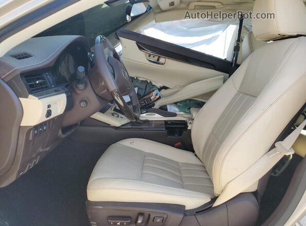 58ABK1GG5JU081815 2018 LEXUS ES Бежевый Вид салона спереди