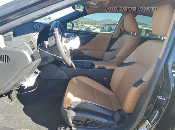 58ACA1C13NU015228 2022 LEXUS ES Black Вид салону спереду