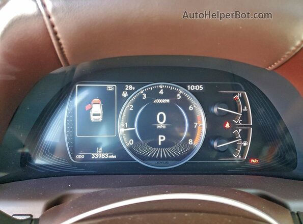 58ACZ1B16LU056282 2020 LEXUS ES Blue ხელსაწყოთა პანელის ხედი