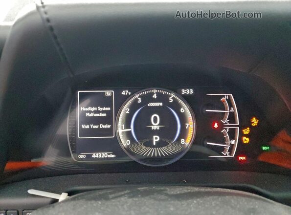 58AD11D12MU005694 2021 LEXUS ES Black Вид щитка приладів