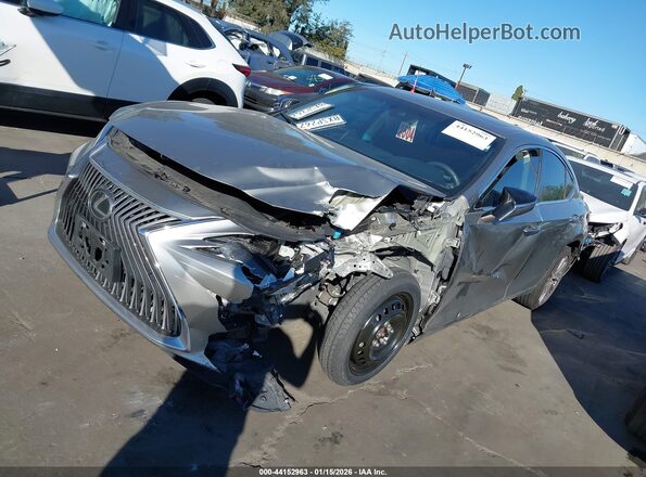 58AD11D12MU006764 2021 LEXUS ES 250 Gray წინა მარცხენა ხედი სამი მეოთხედიდან