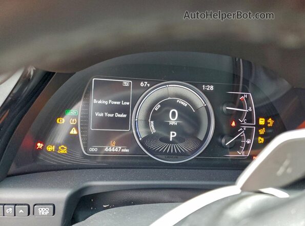 58ADA1C15NU014926 2022 LEXUS ES Silver Widok zestawu wskaźników