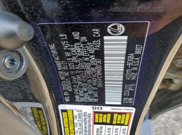 58ADA1C16MU007367 2021 LEXUS ES Black 