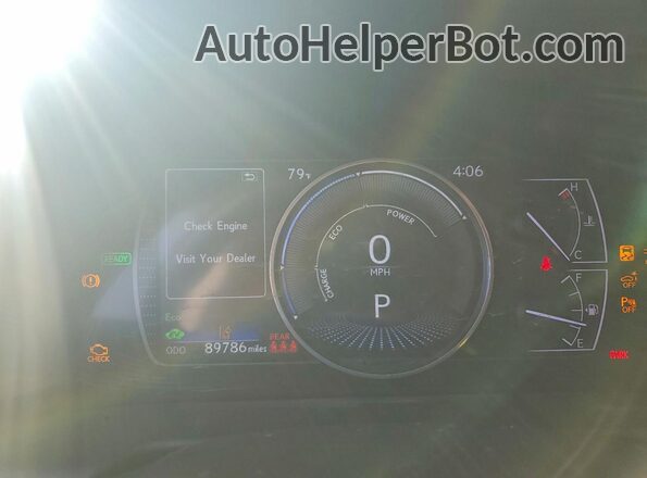 58ADA1C17NU021411 2022 LEXUS ES Black Widok zestawu wskaźników