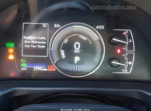 58ADA1C17SU072855 2025 LEXUS ES 300H Silver Вид задніх сидінь