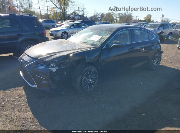 58ADZ1B12NU111575 2022 LEXUS ES 350 Black წინა მარცხენა ხედი სამი მეოთხედიდან