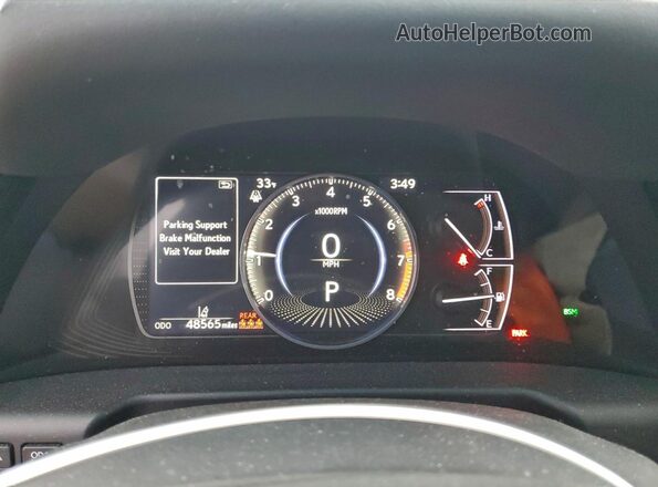 58ADZ1B13NU121385 2022 LEXUS ES Silver Vista del cuadro de instrumentos