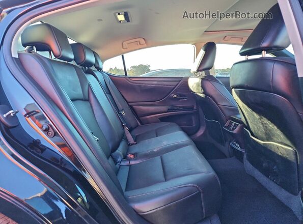 58ADZ1B15NU129536 2022 LEXUS ES Black უკანა სავარძლების ხედი