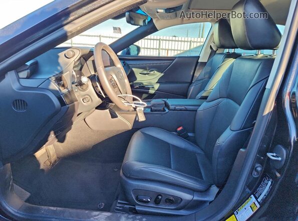 58ADZ1B15NU129536 2022 LEXUS ES Black წინა სალონის ხედი