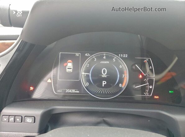 58ADZ1B16PU148065 2023 LEXUS ES Black Vista del cuadro de instrumentos
