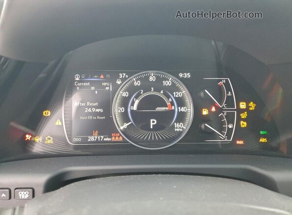 58ADZ1B17PU150407 2023 LEXUS ES Black Вид щитка приладів