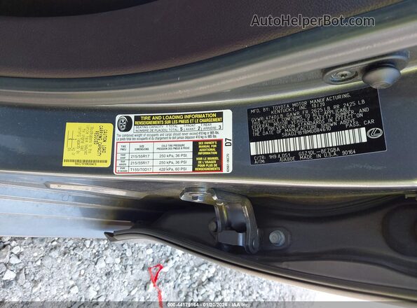 58ADZ1B18MU084610 2021 LEXUS ES 350 Gray Engine compartment view