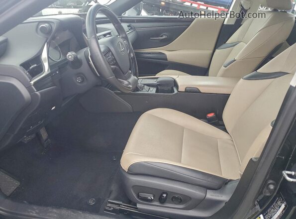 58ADZ1B19MU101009 2021 LEXUS ES Black წინა სალონის ხედი