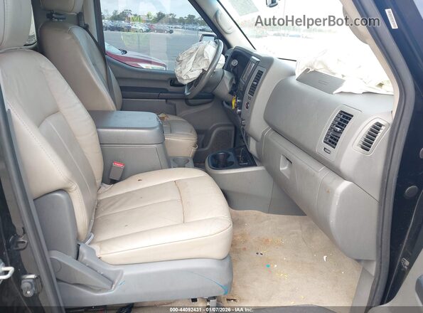 5BZAF0AA2KN852494 2019 NISSAN NV PASSENGER NV3500 HD Black Vista interior delantera