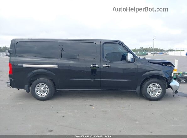 5BZAF0AA2KN852494 2019 NISSAN NV PASSENGER NV3500 HD Black Vista interior trasera