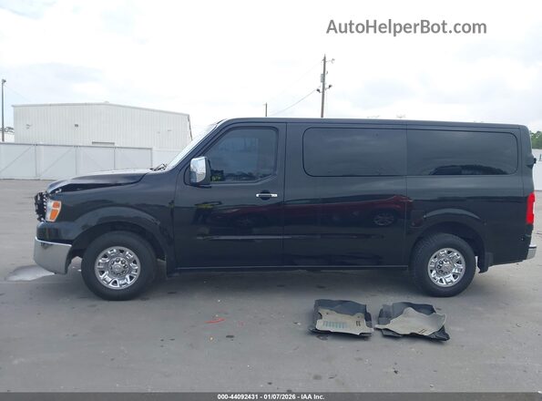 5BZAF0AA2KN852494 2019 NISSAN NV PASSENGER NV3500 HD Black Vista interior de 360 grados