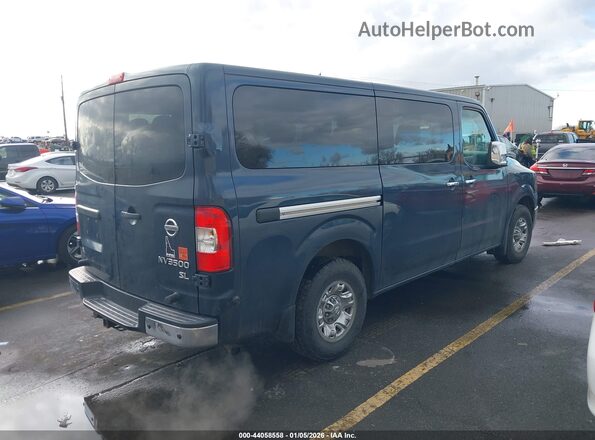 5BZAF0AA5HN851901 2017 NISSAN NV PASSENGER NV3500 HD Dark Blue Задняя правая четверть