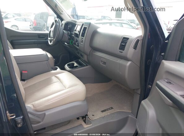 5BZAF0AA5HN851901 2017 NISSAN NV PASSENGER NV3500 HD Dark Blue Вид салона спереди