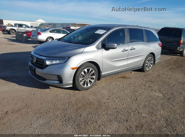 5FNRL6H61PB070886 2023 HONDA ODYSSEY Silver Rear interior view