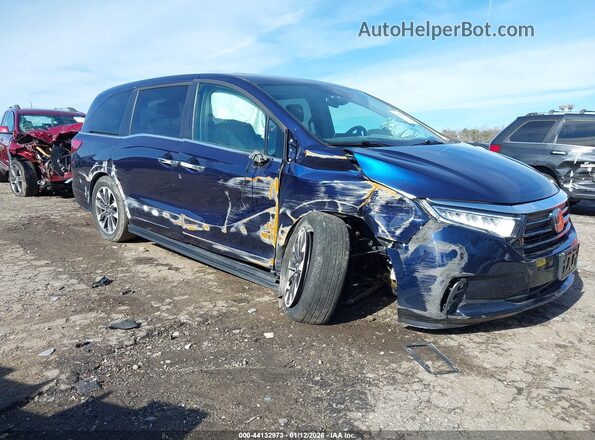 5FNRL6H66PB010103 2023 HONDA ODYSSEY Blue Widok z przodu