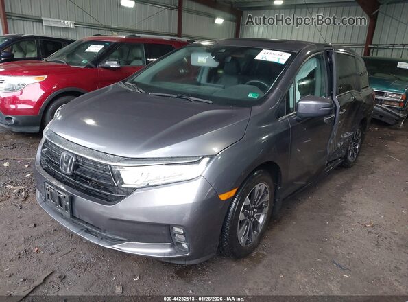 5FNRL6H66RB042004 2024 HONDA ODYSSEY Blue Առջևի ձախ երեք քառորդ տեսարան