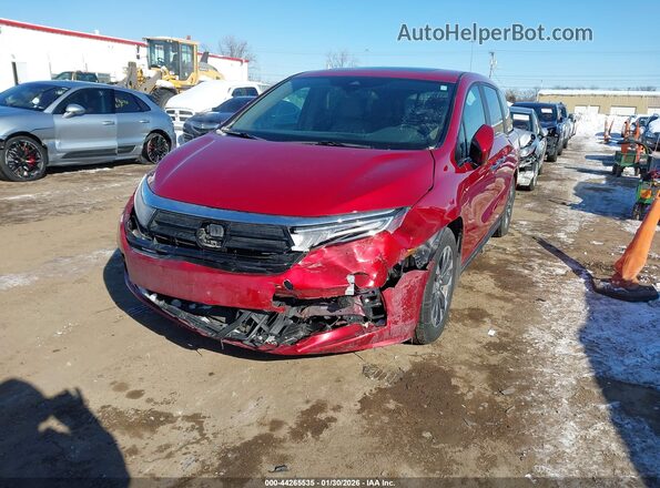 5FNRL6H66RB045341 2024 HONDA ODYSSEY Red Vista frontal