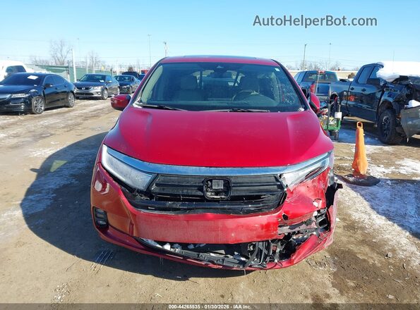 5FNRL6H66RB045341 2024 HONDA ODYSSEY Red Vista del cuadro de instrumentos