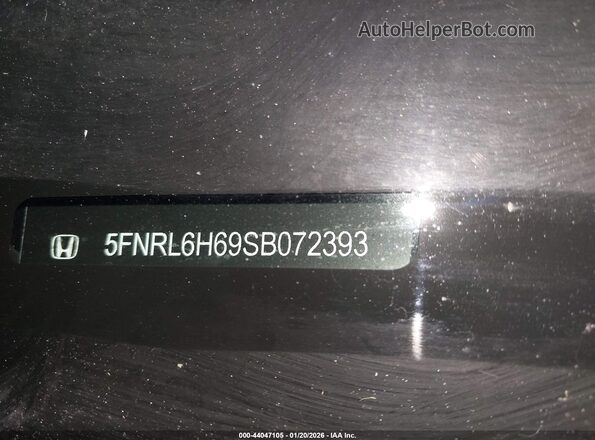 5FNRL6H69SB072393 2025 HONDA ODYSSEY Black 