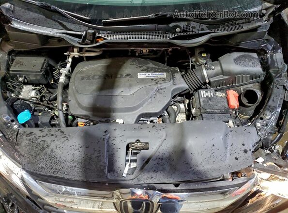 5FNRL6H70JB058390 2018 HONDA ODYSSEY Black ძრავის განყოფილების ხედი