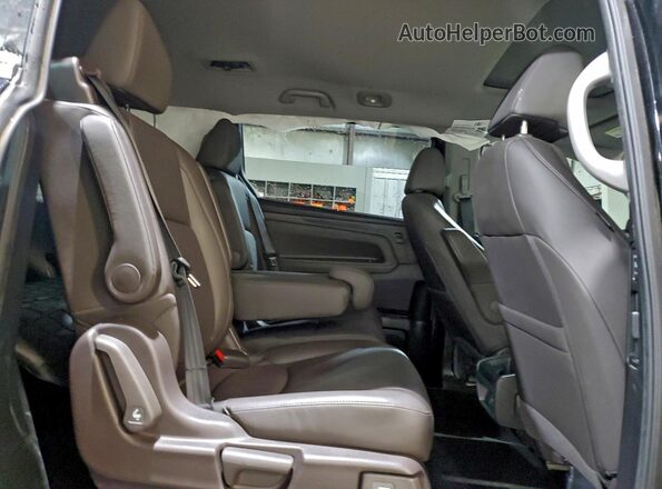 5FNRL6H70JB058390 2018 HONDA ODYSSEY Black უკანა სალონის ხედი