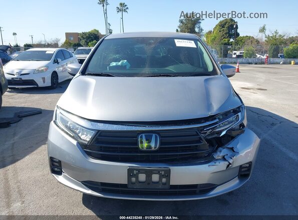 5FNRL6H71MB027458 2021 HONDA ODYSSEY Silver Instrument cluster view