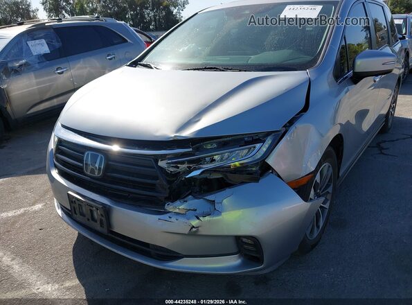 5FNRL6H71MB027458 2021 HONDA ODYSSEY Silver Front view