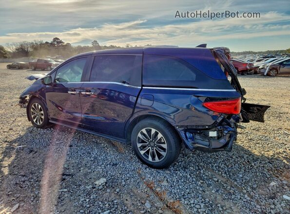 5FNRL6H74MB034078 2021 HONDA ODYSSEY Blue უკანა მარცხენა