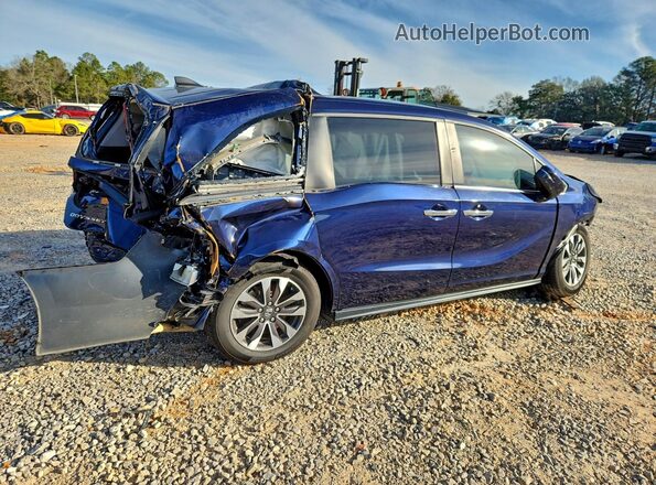 5FNRL6H74MB034078 2021 HONDA ODYSSEY Blue უკანა მარჯვენა