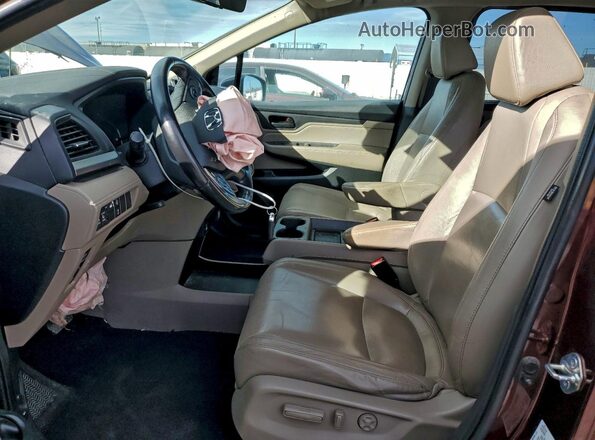5FNRL6H77MB023883 2021 HONDA ODYSSEY Burgundy Սալոնի դիմացի տեսք