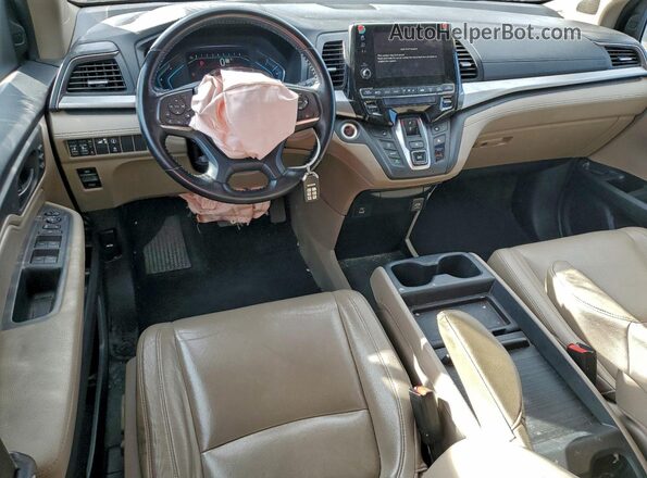 5FNRL6H77MB023883 2021 HONDA ODYSSEY Burgundy Առջևի վահանակի տեսք