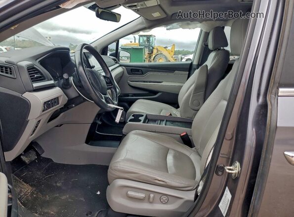 5FNRL6H78KB115971 2019 HONDA ODYSSEY Gray Widok wnętrza z przodu