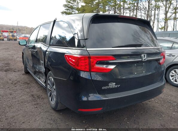 5FNRL6H78MB030261 2021 HONDA ODYSSEY Black Trasero izquierdo