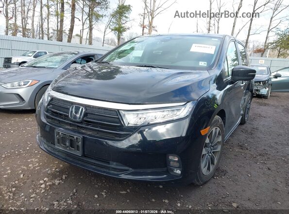 5FNRL6H78MB030261 2021 HONDA ODYSSEY Black Vista tres cuartos delantera izquierda