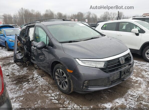 5FNRL6H78NB062483 2022 HONDA ODYSSEY Gray 