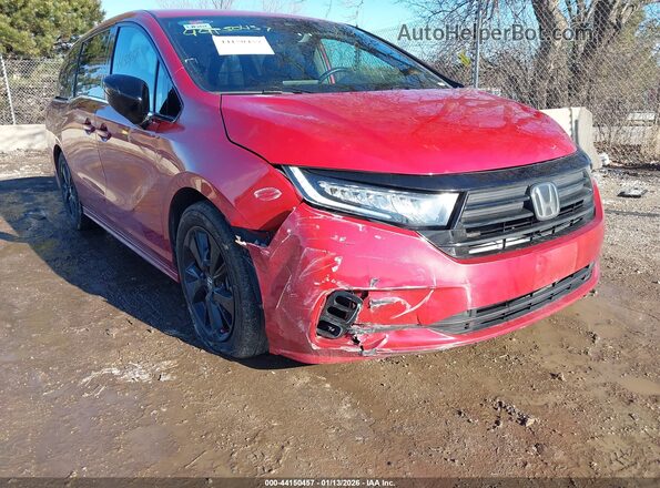 5FNRL6H78PB054550 2023 HONDA ODYSSEY Red Դիմացի տեսք