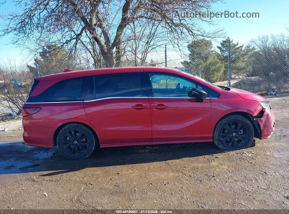 5FNRL6H78PB054550 2023 HONDA ODYSSEY Red Սալոնի հետևի տեսք