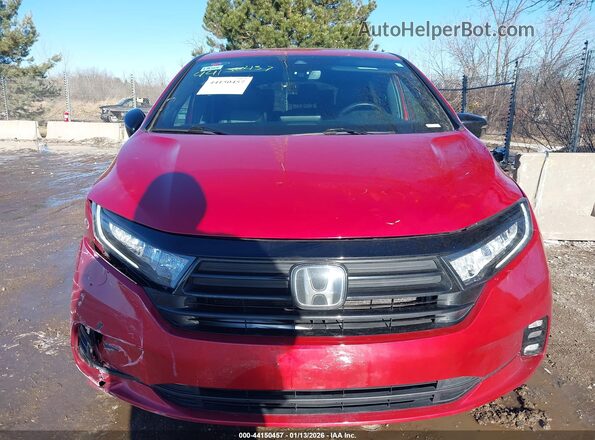 5FNRL6H78PB054550 2023 HONDA ODYSSEY Red Սարքավորումների վահանակի տեսք