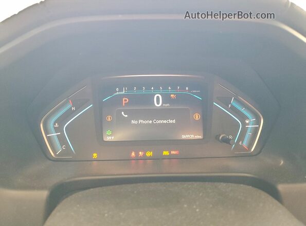 5FNRL6H79MB020726 2021 HONDA ODYSSEY Black Vista del cuadro de instrumentos