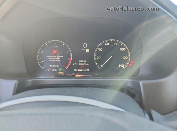 5FNRL6H89TB002069 2026 HONDA ODYSSEY White Вид щитка приладів