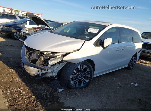 5FNRL6H92SB012319 2025 HONDA ODYSSEY White Առջևի ձախ երեք քառորդ տեսարան