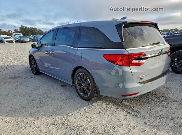 5FNRL6H98PB046174 2023 HONDA ODYSSEY Blue Rear left