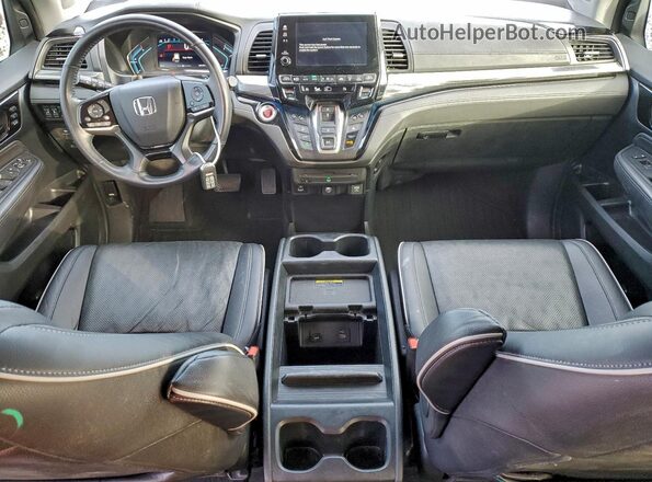 5FNRL6H98PB046174 2023 HONDA ODYSSEY Blue Dashboard view